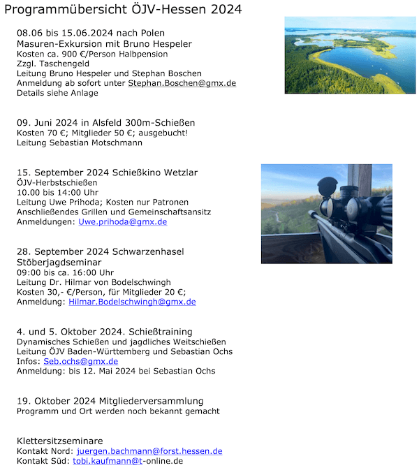Programm ÖJV Hessen 2024